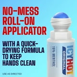 (2 pack) Icy Hot Original Pain Relief No-Mess Roll-On Applicator, Fast-Acting Pain Relief With Max Strength Menthol 16%, Contrast Therapy for Backaches, Joints, Muscle Strains and Arthritis, 2.5 oz