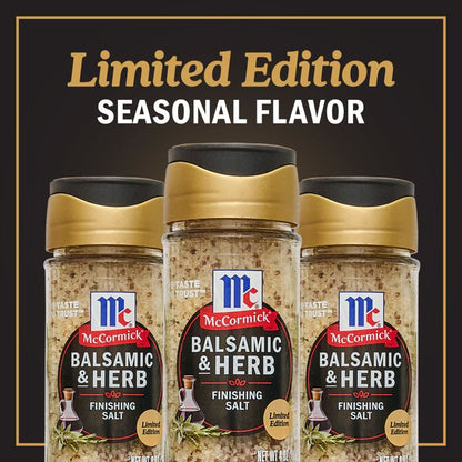 McCormick Balsamic & Herb Finishing Salt, 4.0 oz Bottle