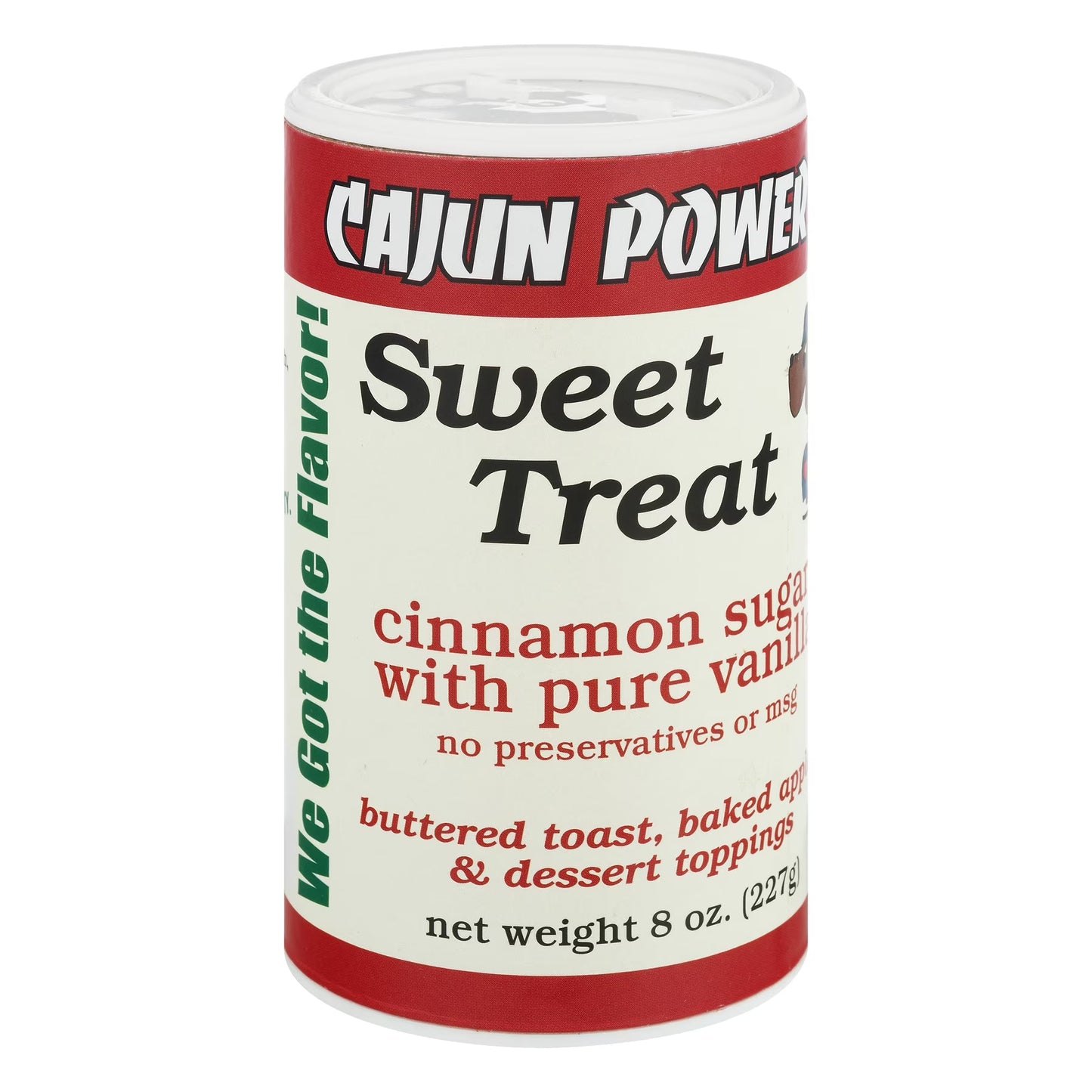 (2 pack) Cajun Power Sweet Treat Cinnamon Sugar With Pure Vanilla, 8.0 OZ