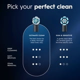 Oral‑B Toothbrush Heads, iO Ultimate Clean Electric Toothbrush Replacement Heads, Black, 2 Count