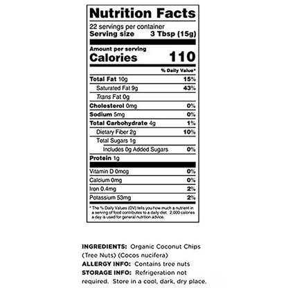 Terrasoul Superfoods Organic Raw Coconut Chips (Organic), 12 Oz