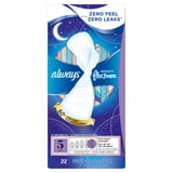 Always Infinity Feminine Pads, Size 5, Extra Heavy Overnight, Wings, Unscented, 22 count