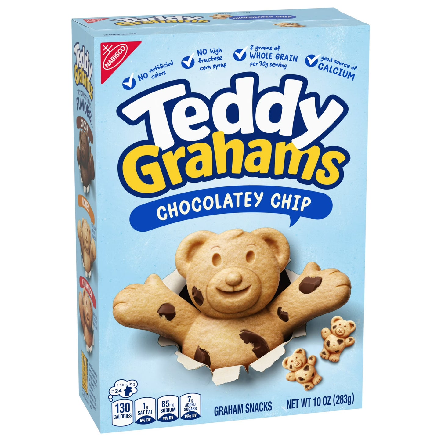 TEDDY GRAHAMS Chocolatey Chip Graham Snacks, Kids Snacks, 10 oz
