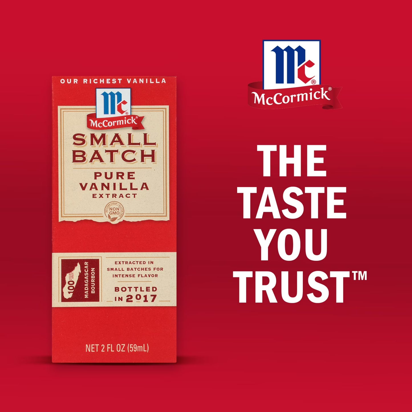 McCormick Small Batch Pure Vanilla Extract, 2.0 fl oz Box