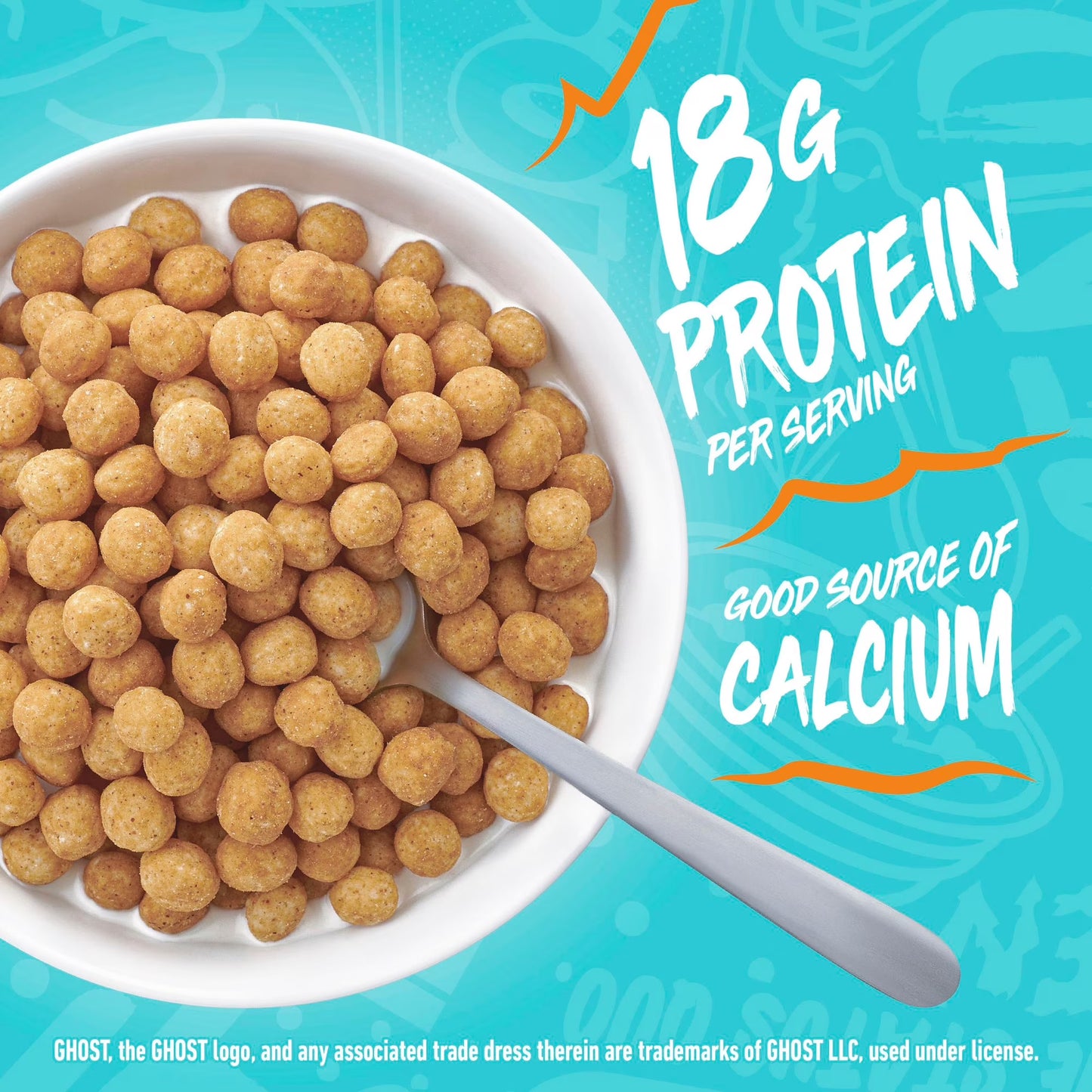 GHOST PROTEIN CEREAL, PEANUT BUTTER Flavor, 18G Protein, 10.8 oz