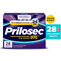 Prilosec OTC Heartburn Relief, Omeprazole, Acid Reducer Tablets, 28 Count