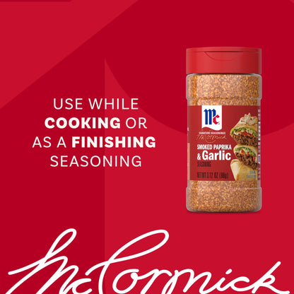 McCormick Smoked Paprika and Garlic Seasoning, 3.12 oz Bottle