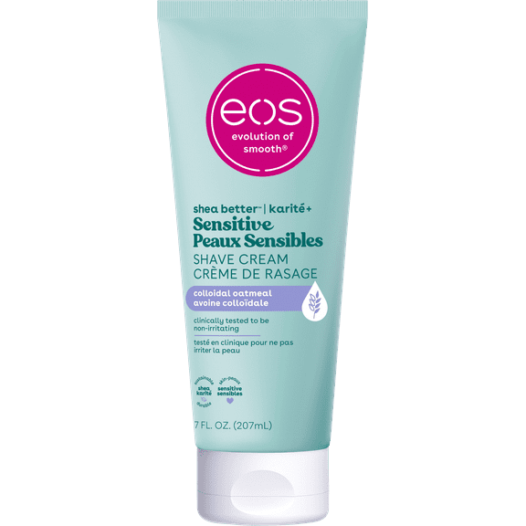 eos Shea Better Womens Shaving Cream, Sensitive Skin, Fragrance Free, 7 fl oz