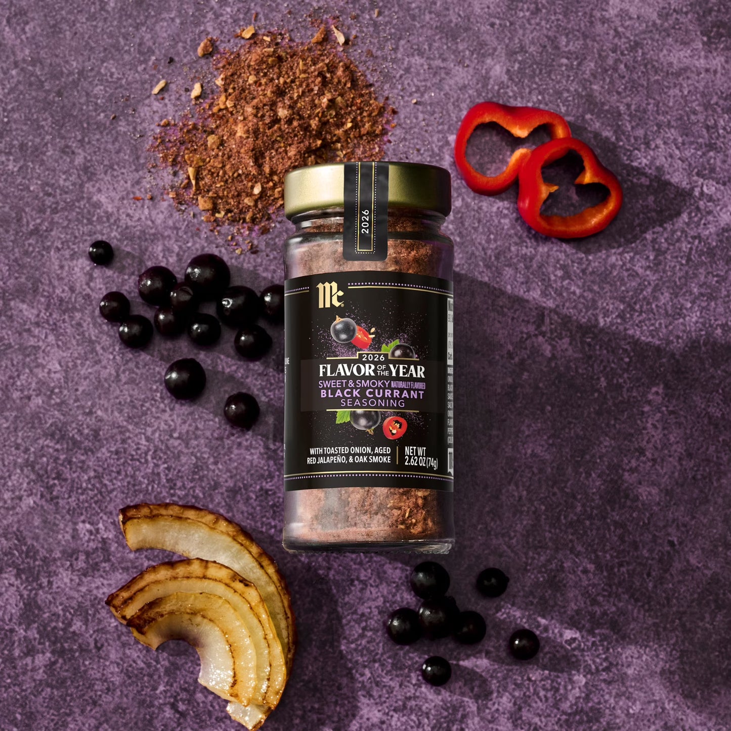 McCormick Sweet & Smoky Black Currant Seasoning, 2.62 oz Bottle