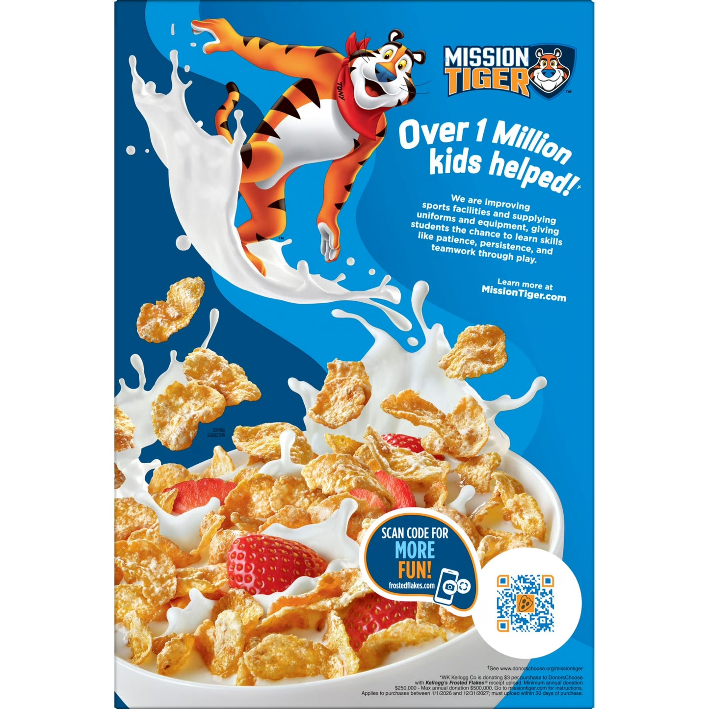 Kellogg's Frosted Flakes Original Breakfast Cereal Mega Size Box, 30.6 oz