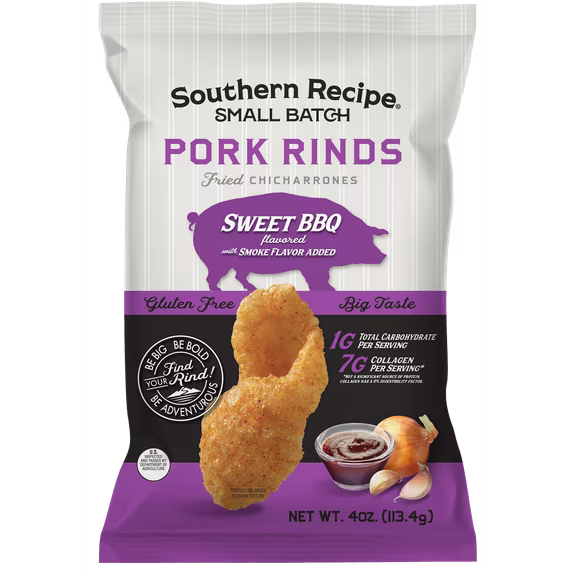Fried Southern Recipe Small Batch 4oz Hot Honey Pork Rinds with a Pork Rind Granola recipe.