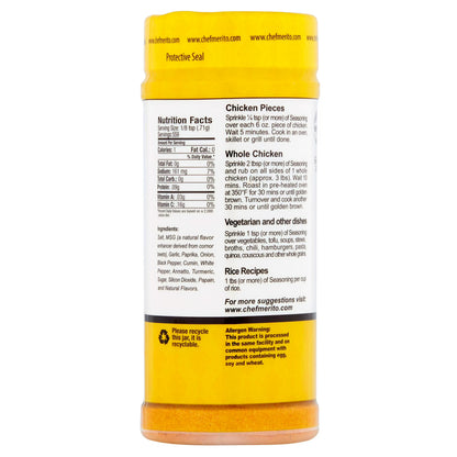 (6 pack) Chef Merito Chicken Seasoning, 14 oz