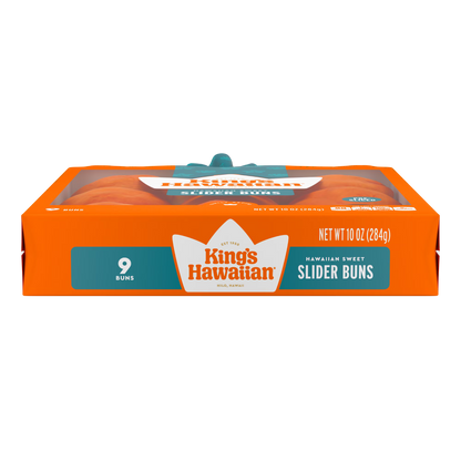King's Hawaiian Sweet Pre-Sliced Slider Mini Buns 9 Count, 10oz, Shelf-Stable