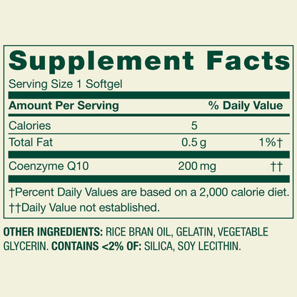 Spring Valley Rapid Release CoQ10 Softgels, 200mg, 150 Count