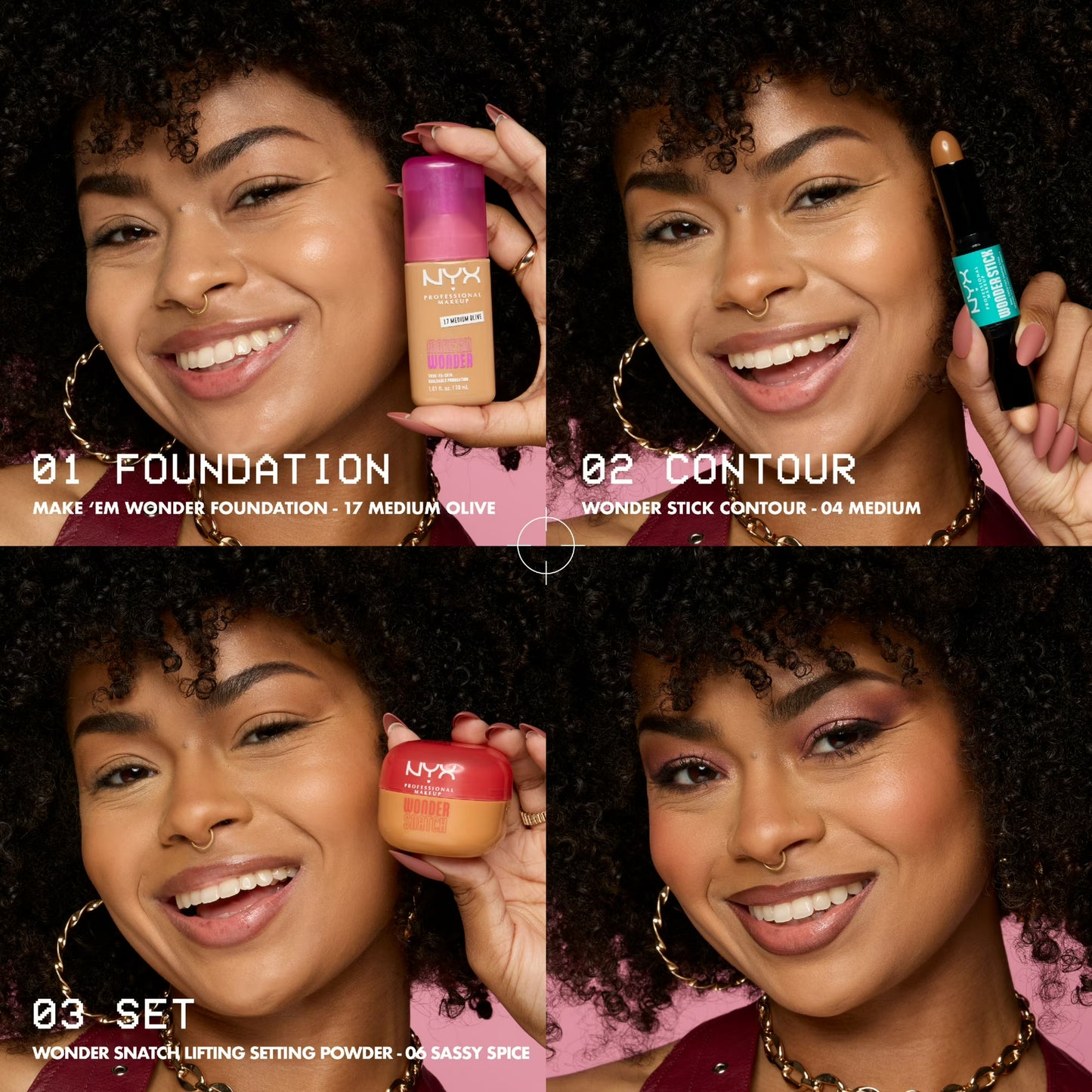 NYX Professional Makeup Make 'EM Wonder, 24H Soft Matte Foundation Makeup, HONEY 26