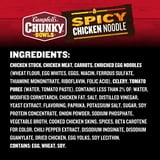 Campbell’s Chunky Spicy Chicken Noodle Soup, 15.25 oz Microwavable Bowl