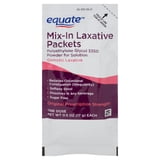 (3 pack) Equate Mix-in Laxative Packets for Constipation Relief, Polyethylene Glycol 3350, 10 Count