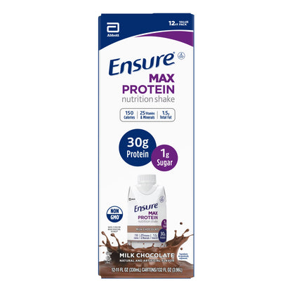 Ensure Max Protein Shake, 30g Protein, Milk Chocolate, 11 fl oz, 12 Pack
