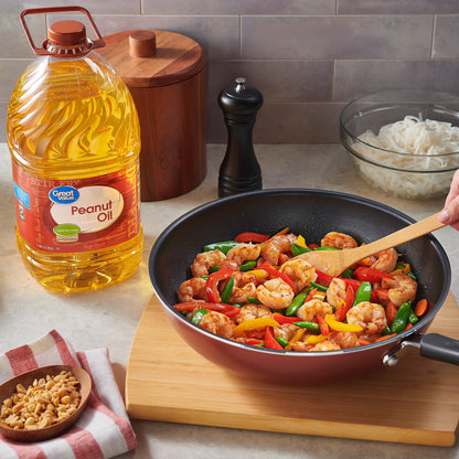 Great Value Peanut Oil, Heart Healthy and Versatile, 1 Gallon Bottle