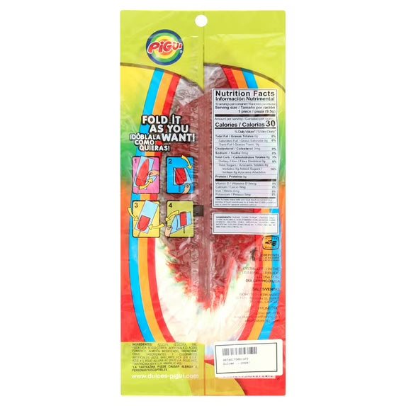 Dulces Pigui Slaps Tropical Flavor Paletas Mexican Candy (10 Lollipops)