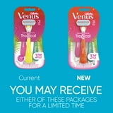Venus Tropical Women's 3 Blade Disposable Razor, 3 count, Multi-Color