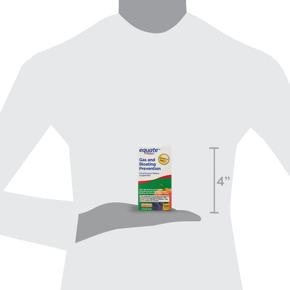 Equate Gas Relief and Prevention Food Enzyme Capsules, 100 Count, Compare to Beano