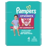 Pampers Cruisers 360 Baby Diapers Size 4, 21 Count (Select for More Options)