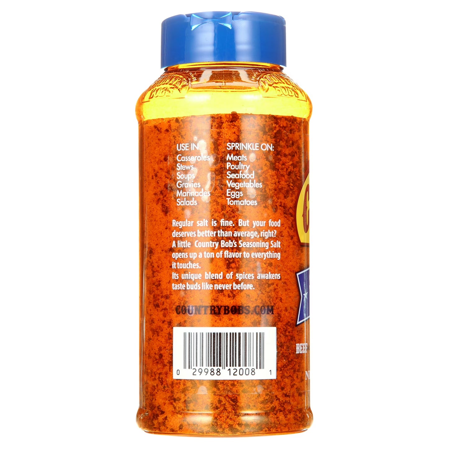 (2 pack) Country Bob's Seasoning Salt for Barbecue & Seasoning, 8oz