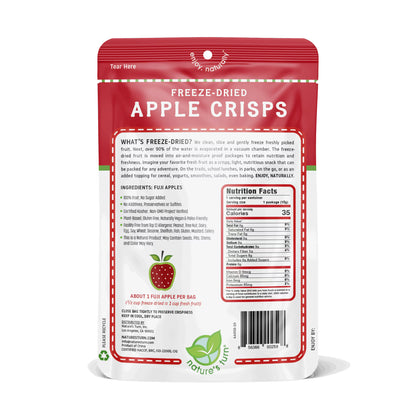 Nature’s Turn Freeze-Dried Fruit Crisps Variety Pack, No Added Sugar, Healthy Natural Fruit Crisp Snack for School Lunches, Lunchbox Snack Variety Bags of 30 (0.35 oz Each)