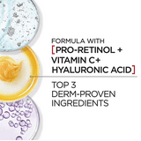 L'Oreal Paris Revitalift Triple Power Anti-Aging Overnight Mask, Pro-Retinol, Hyaluronic Acid & Vitamin C, Reduce Wrinkles, Firm, Brighten Skin 1.7 oz