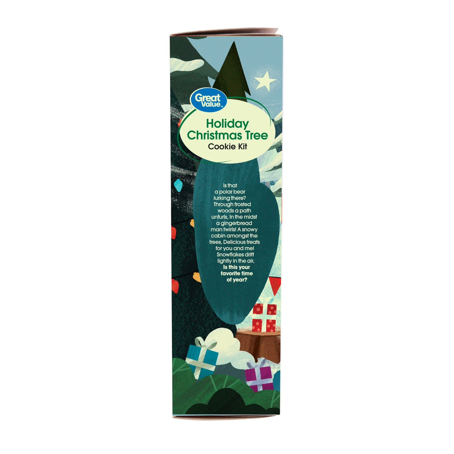 Great Value Holiday Christmas Tree Sugar Cookie Kit, 15.3 oz