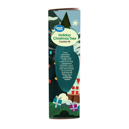 Great Value Holiday Christmas Tree Sugar Cookie Kit, 15.3 oz