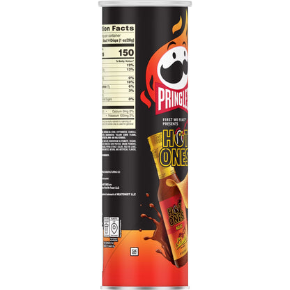 Pringles Rojo Potato Crisps Chips, Lunch Snacks, 5.5 oz Canister