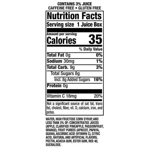 PR Hawaiian Punch Lemon Berry Flavor Juice, 8 pack, 54oz, Shelf Stable, Liquids, Cardboard Box