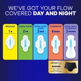 Always Maxi Pads Size 5, Extra Heavy Overnight with Wings, 14 Count