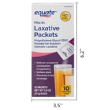 (3 pack) Equate Mix-in Laxative Packets for Constipation Relief, Polyethylene Glycol 3350, 10 Count