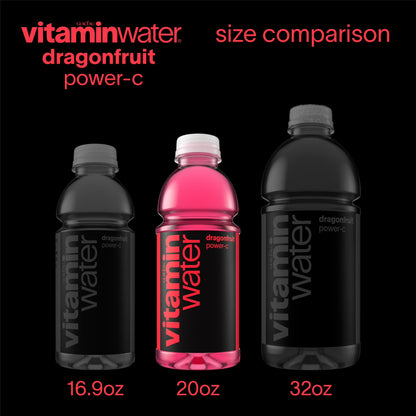 vitaminwater Power-C Dragonfruit Flavored Water Beverage Bottle, 20 fl oz