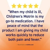 Children's Motrin Pain Reliever/Fever Reducer NSAID, 100 mg Ibuprofen, Original Berry 4 oz., 3 pk.
