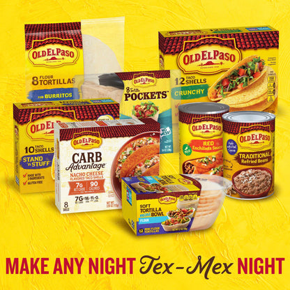 Old El Paso Stuffed Nachos, Chicken Fajita Style and Cheese, Frozen Snacks, 40 Count, 17 oz