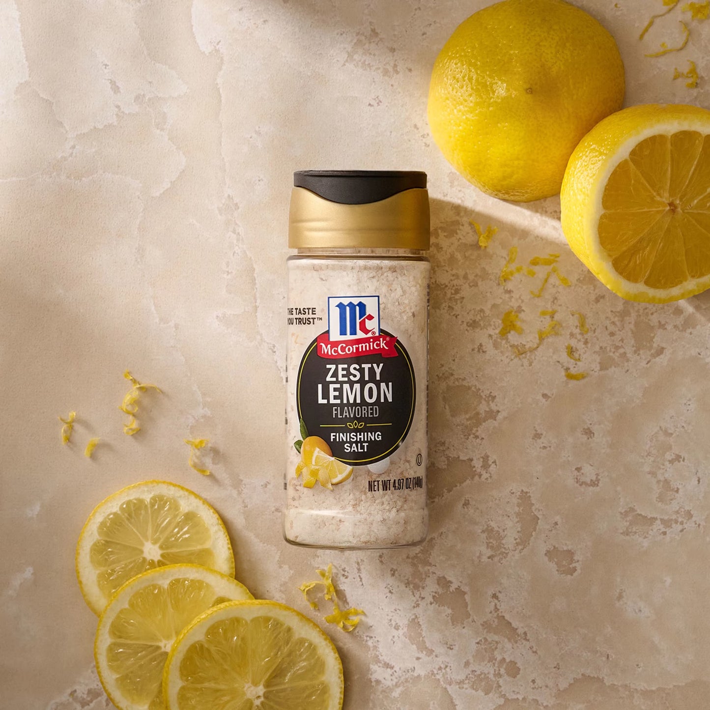 McCormick Zesty Lemon Finishing Salt, 4.97 oz Bottle