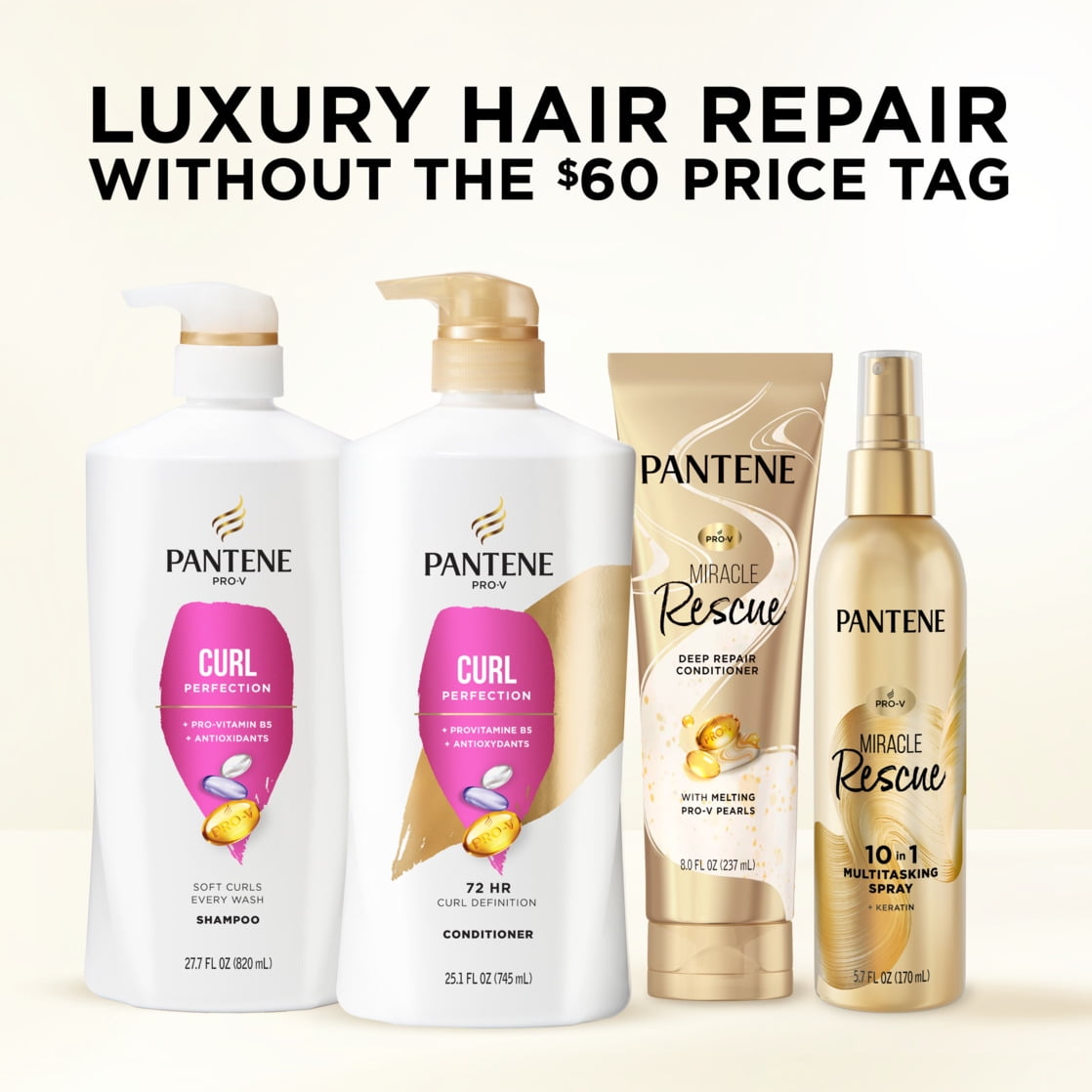 Pantene Pro-V Conditioner Curl Perfection, Nourishing, 25.1 fl oz