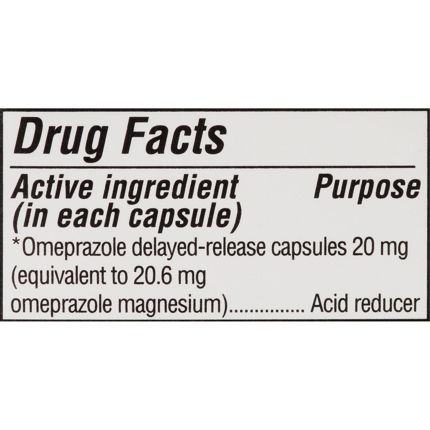 (3 pack) Equate Omeprazole Delayed-Release Acid Reducer Capsules, 20 mg, 42 Count