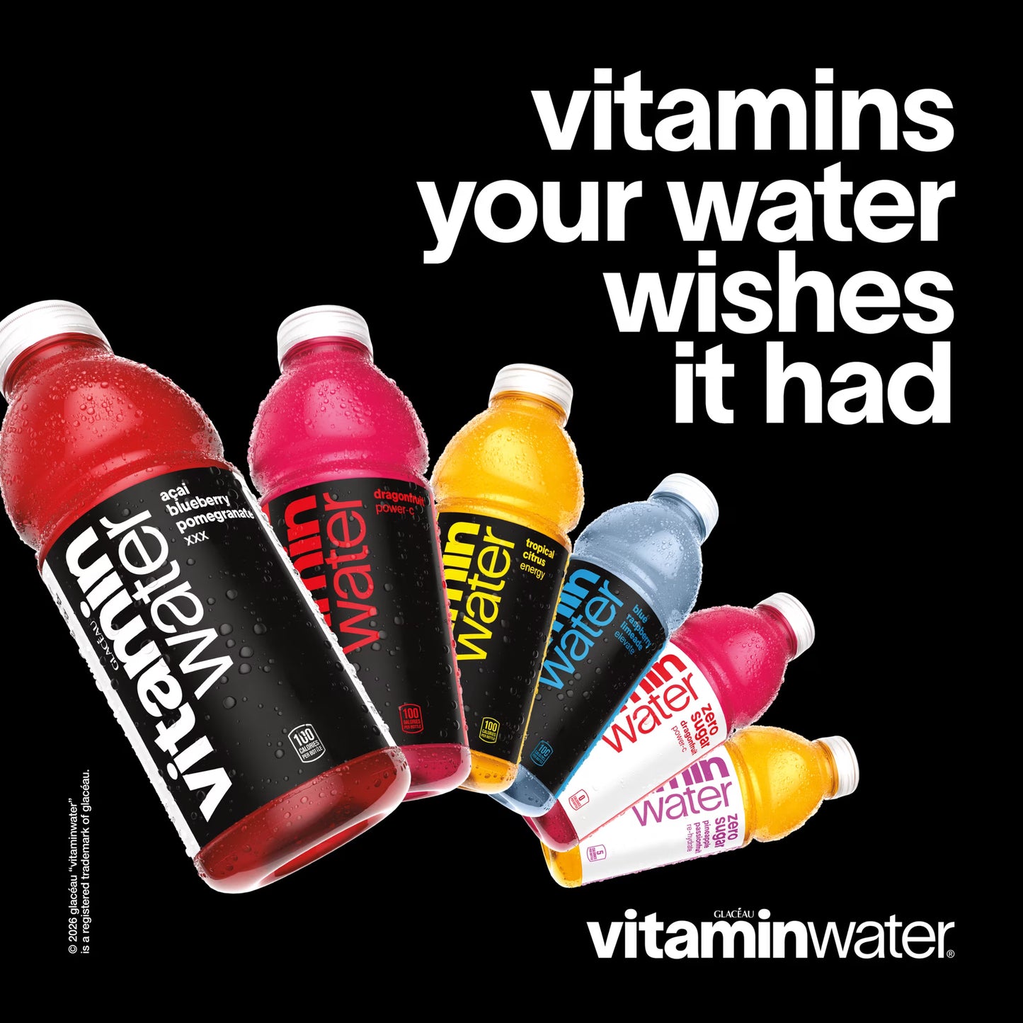vitaminwater Power-C Dragonfruit Flavored Water Beverage Bottle, 20 fl oz