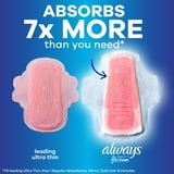 Always Infinity Feminine Pads, Size 5, Extra Heavy Overnight, Wings, Unscented, 22 count