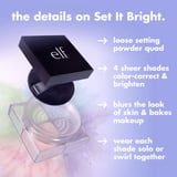 e.l.f. Set It Bright Correcting & Brightening Setting Powder Quad, Fair, 0.37 oz