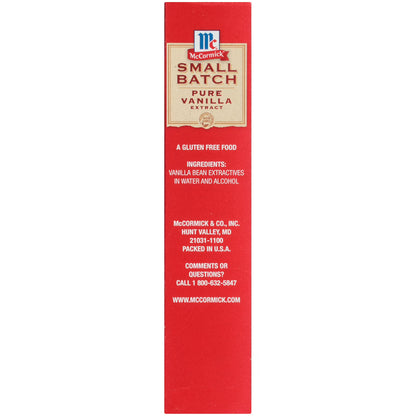 McCormick Small Batch Pure Vanilla Extract, 2.0 fl oz Box