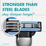 Gillette Mach3 Razor Blade Refill ,Manual Razor Men , 4 count