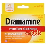 Dramamine Kids Chewable, Motion Sickness Relief, Grape Flavor, 8 Count