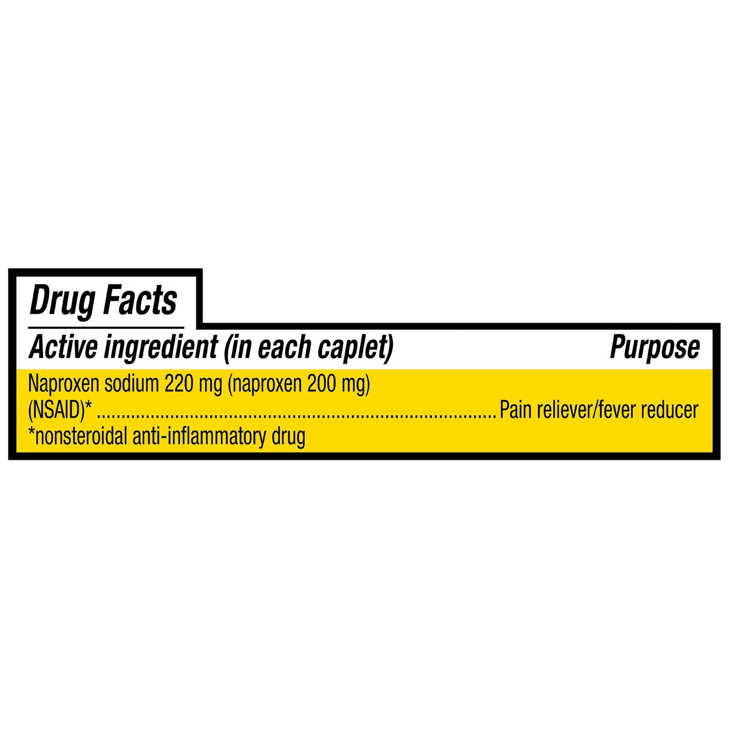Equate All Day Pain Relief Naproxen Sodium Caplets, 220 mg, 200 Count, Compare to Aleve Caplets Active Ingredient