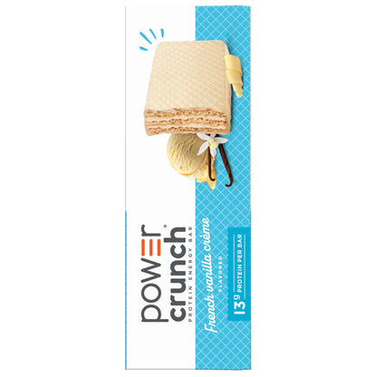 Power Crunch Protein Energy Bars, Vanilla Cream 1.4oz, 5 Count Carton